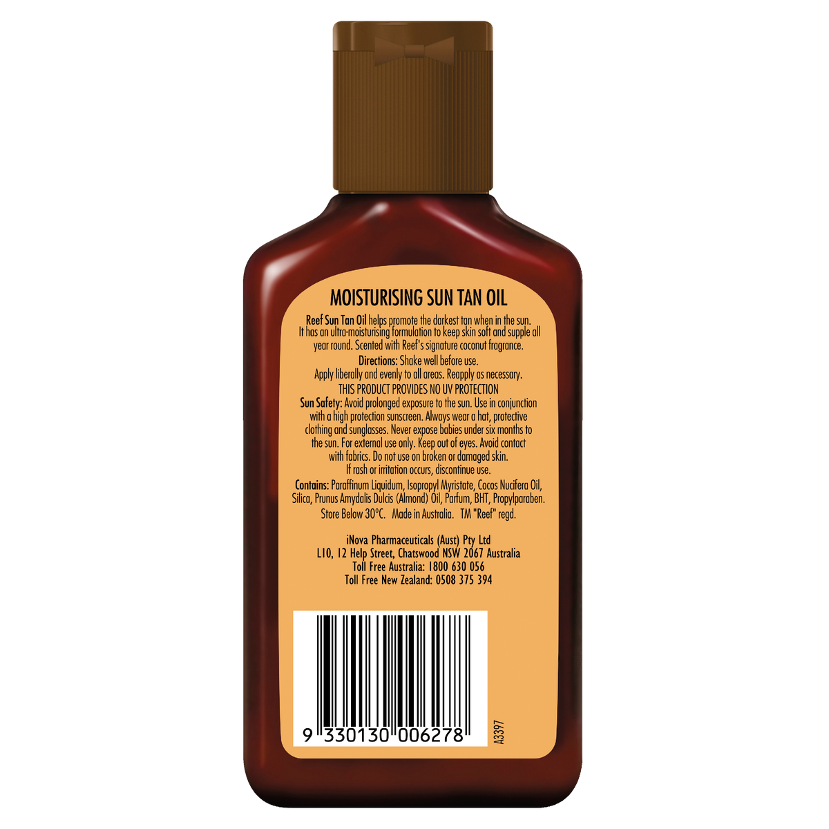 Buy Reef Dark Coconut Sun Tan Oil 125mL Alive Pharmacy Warehouse