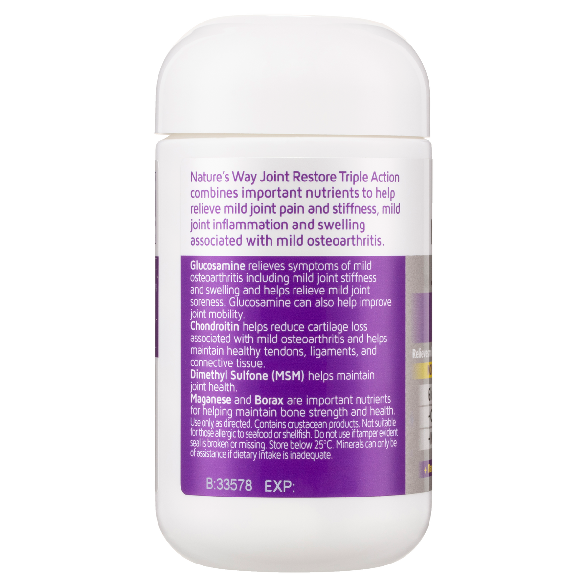 Buy Nature's Way Joint Restore Glucosamine+Chondroitin+MSM 60 Tablets Alive Pharmacy Warehouse