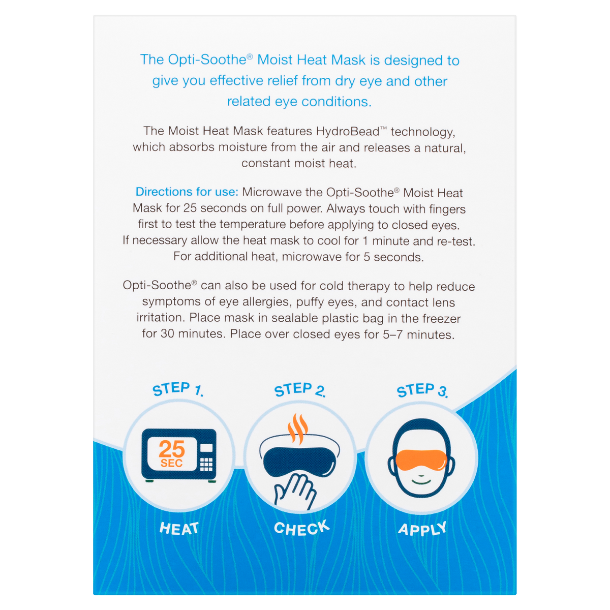 Opti Soothe Heat Mask Alive Pharmacy Warehouse