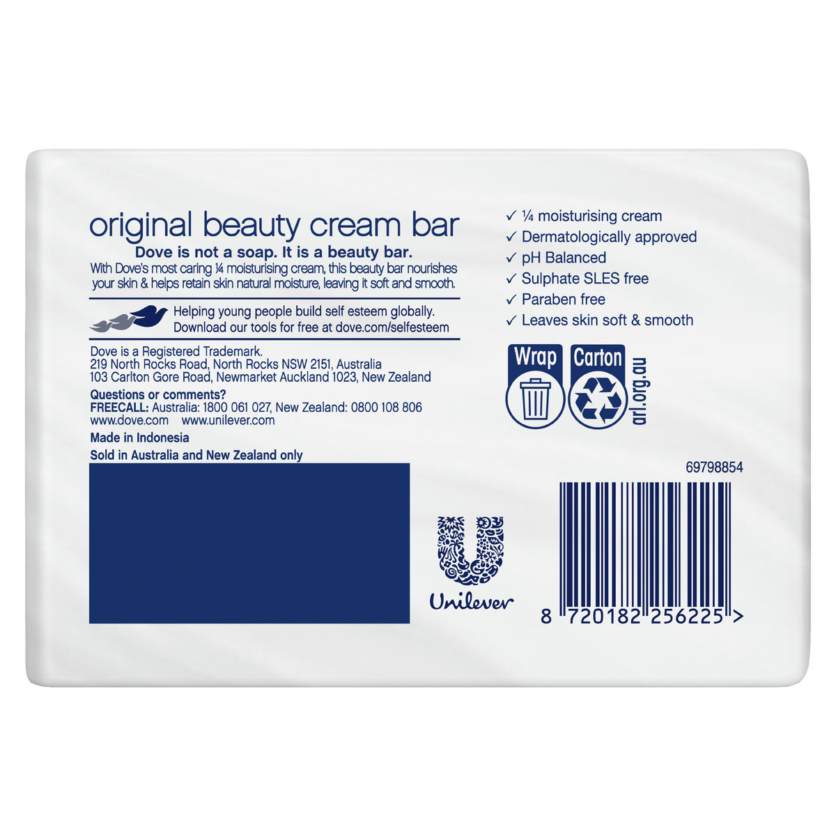 Buy Dove Beauty Cream Bar Original Soap 180 GR 2 Bars Alive Pharmacy