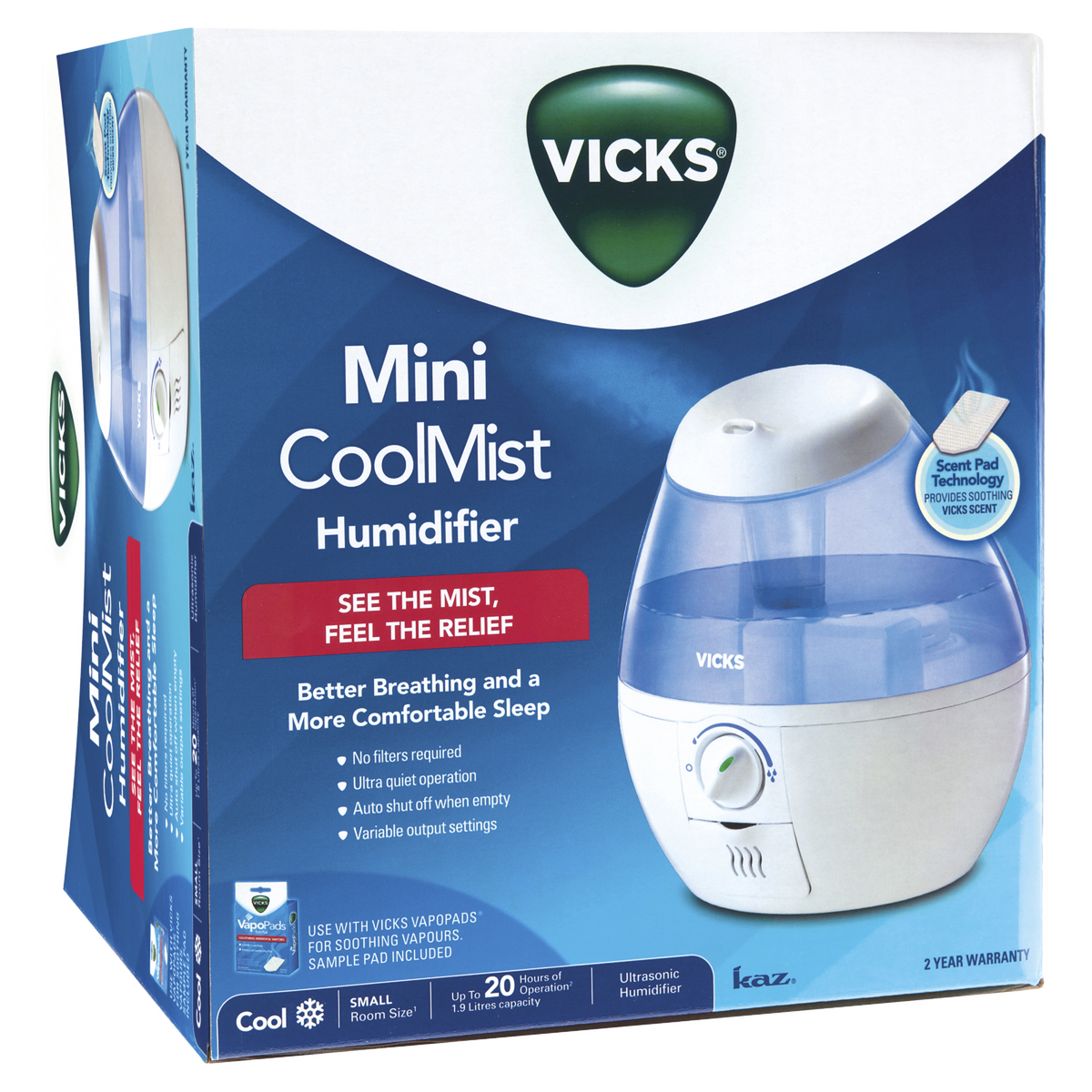 Buy Vicks Mini CoolMist Humidifier Alive Pharmacy Warehouse