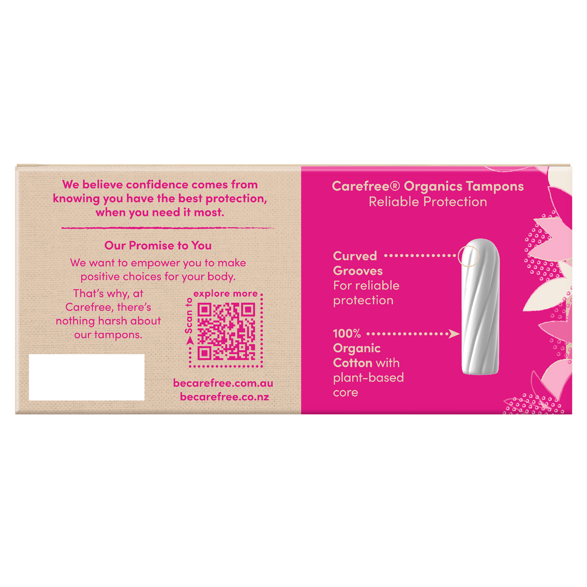 Buy Carefree Organics Super Tampons 16 Pack Alive Pharmacy Warehouse