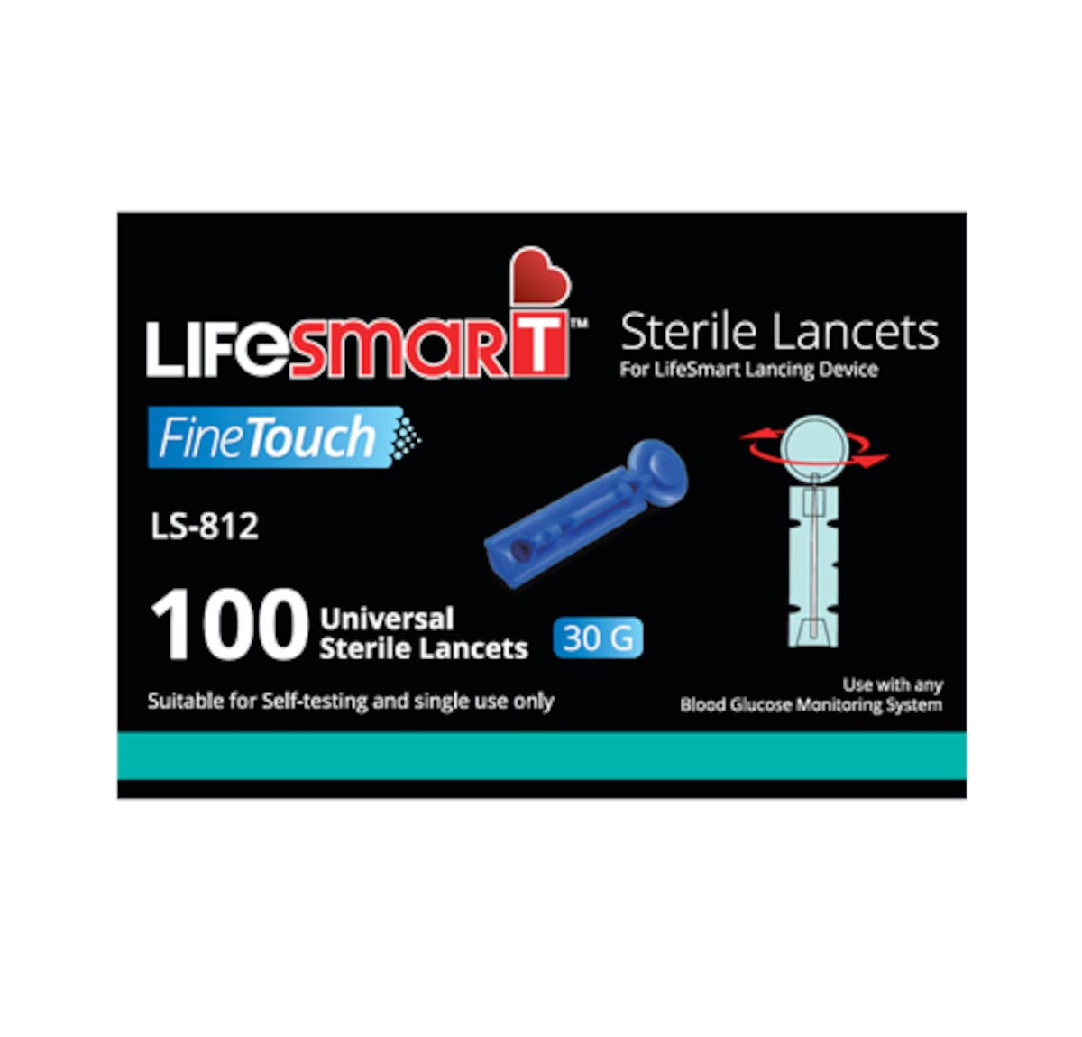 Lifesmart Universal Sterile Lancets 100 Pack Alive Pharmacy