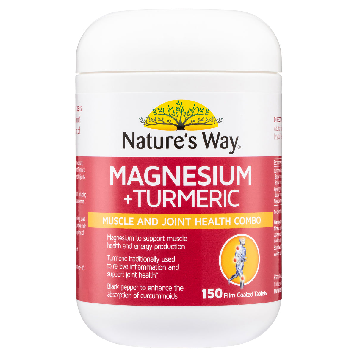 Nature's Way Magnesium And Turmeric 150 Tablets Alive Pharmacy Warehouse