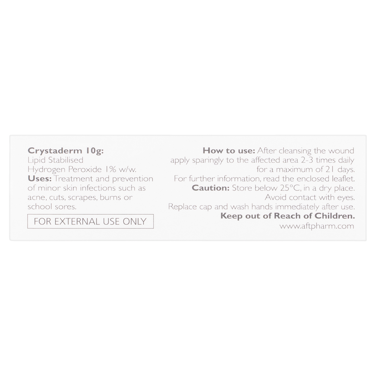 Crystaderm First Aid Antiseptic Cream 10g Alive Pharmacy Warehouse