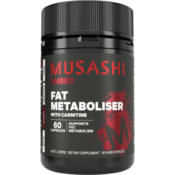 Buy Musashi Fat Metaboliser With Carnitine 60 Capsules  Alive Pharmacy  Warehouse