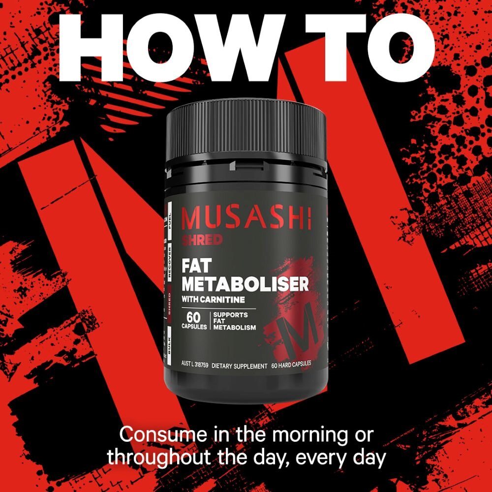 musashi l carnitine Buy Musashi Fat Metaboliser With Carnitine 60 Capsules – Alive Pharmacy Warehouse