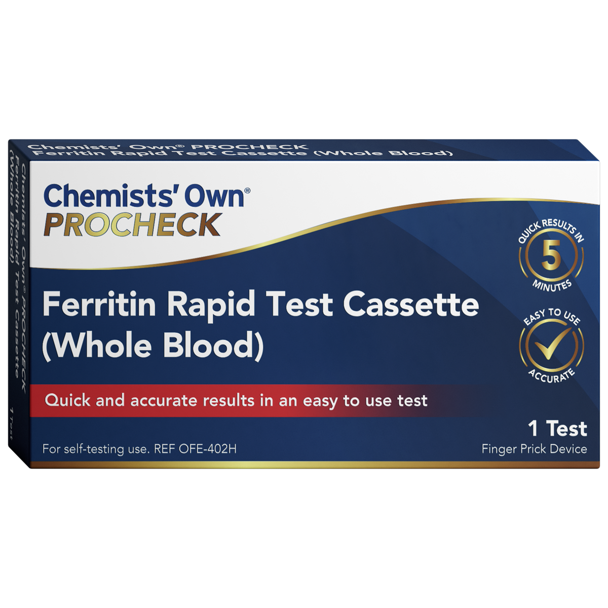 Procheck Ferritin Rapid Test Cassette – Alive Pharmacy Warehouse