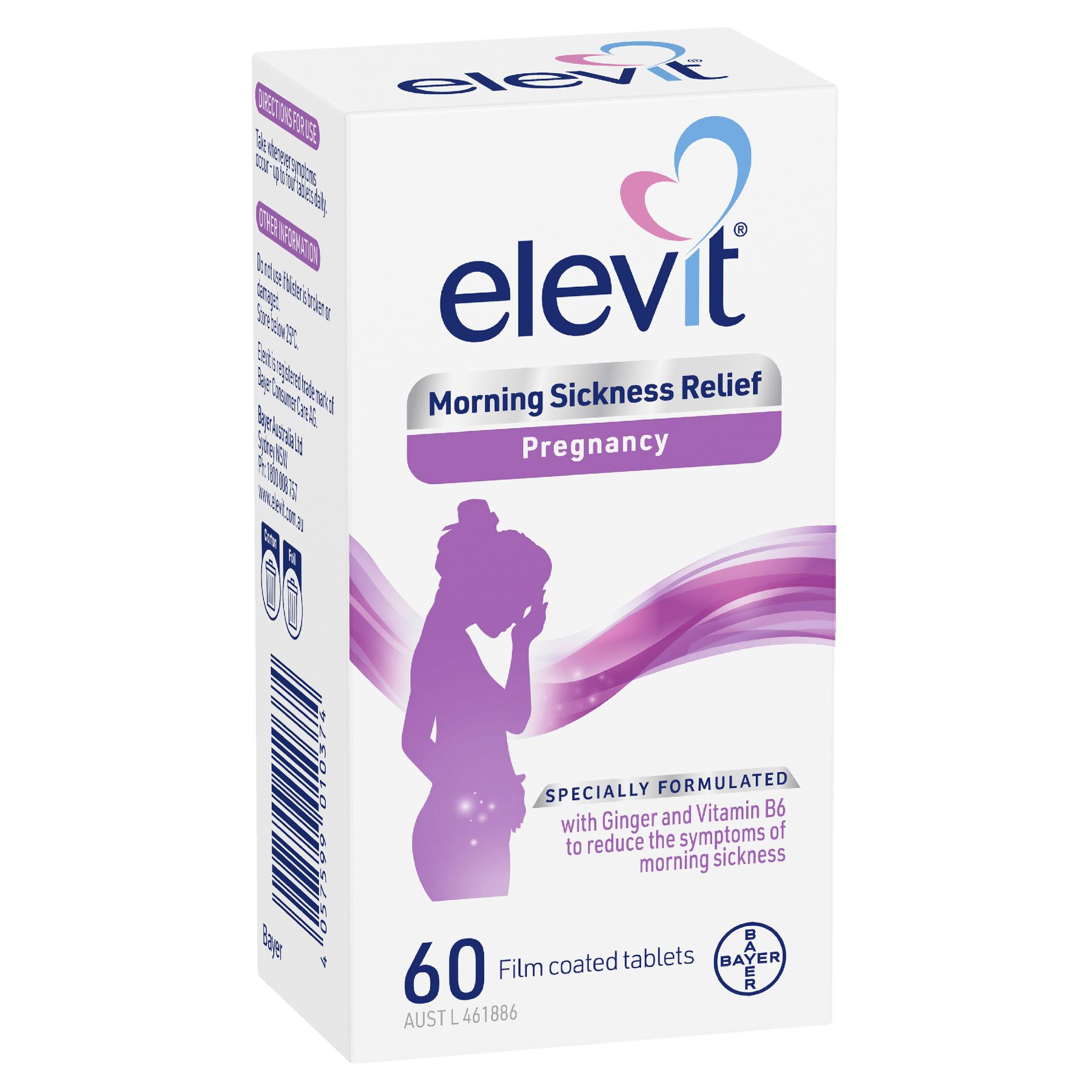 Elervit Elevit Morning Sickness Relief 60 Tablets – Alive Pharmacy Warehouse