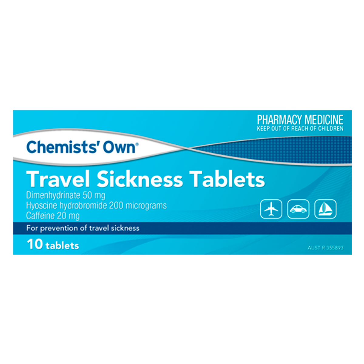 Buy Chemists Own Travel Sickness 10 Tablets Alive Pharmacy Warehouse