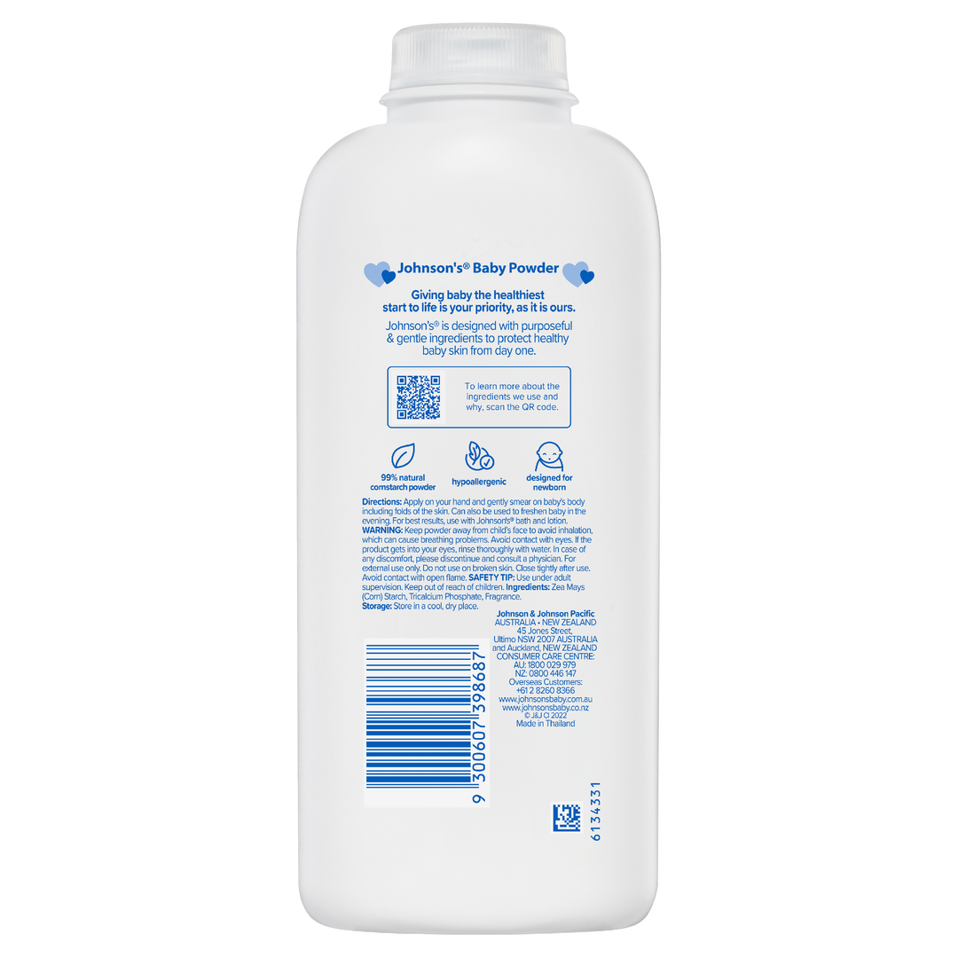 Buy Johnson's Baby Pure Cornstarch Moisture Absorbing Baby Powder