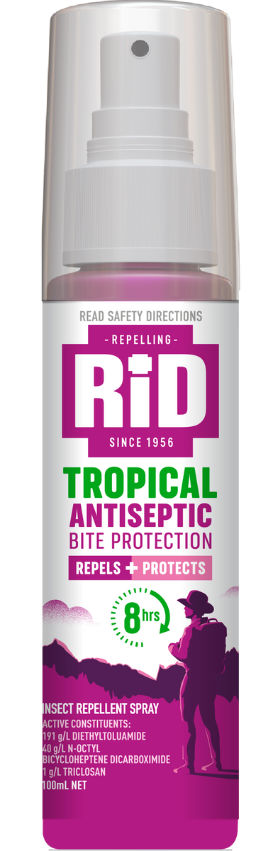 Buy RID Tropical Antiseptic Bite Protection Spray 100mL – Alive ...