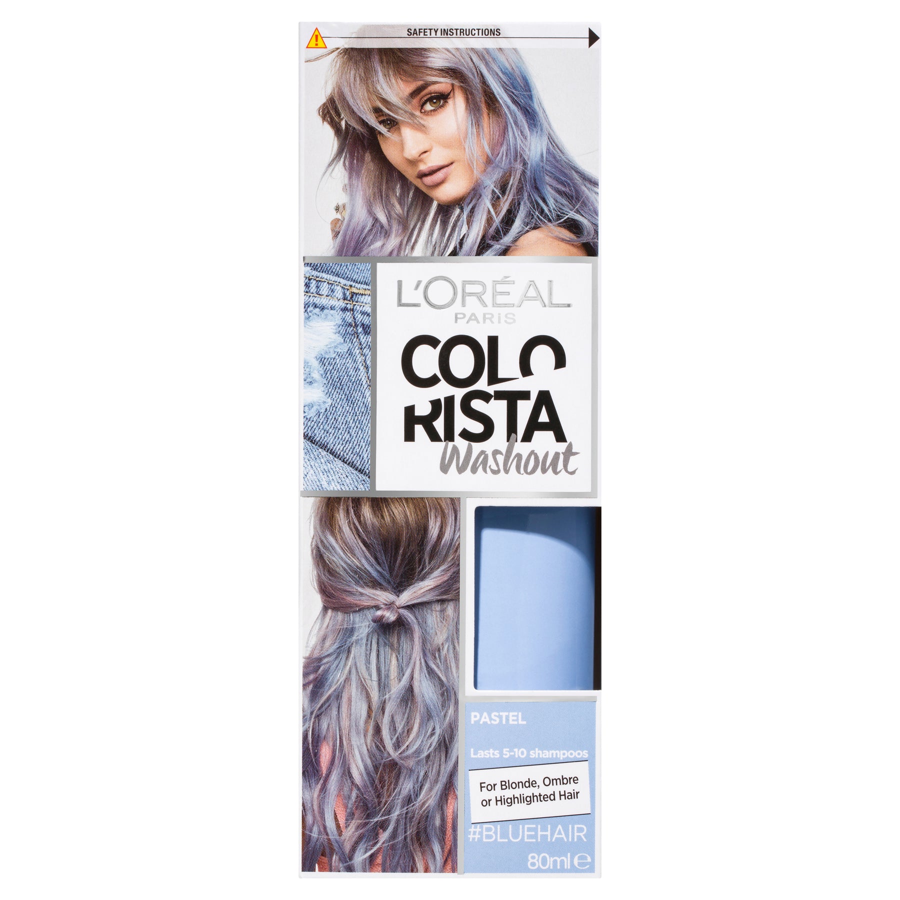 LOREAL PARIS Colorista Washout Blue Hair 80ml  Hair Dye  alzask