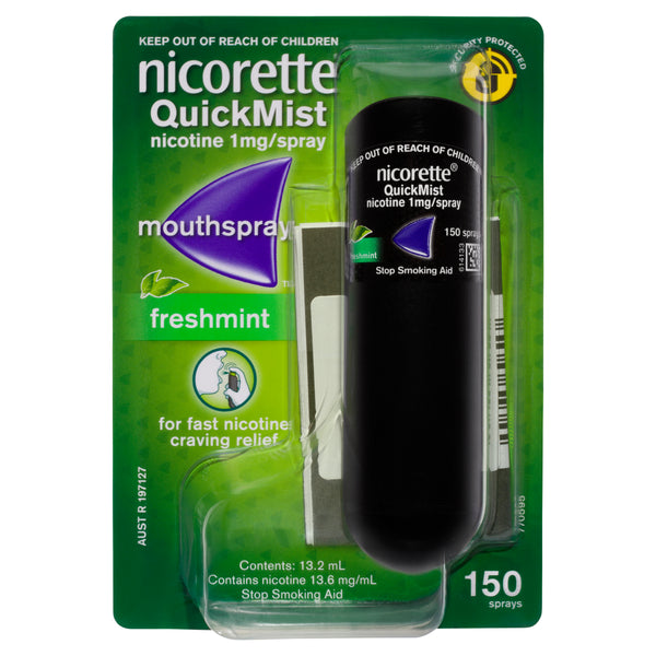 Nicorette QuickMist Cool Berry Mouth Spray (2 X 150 Sprays)
