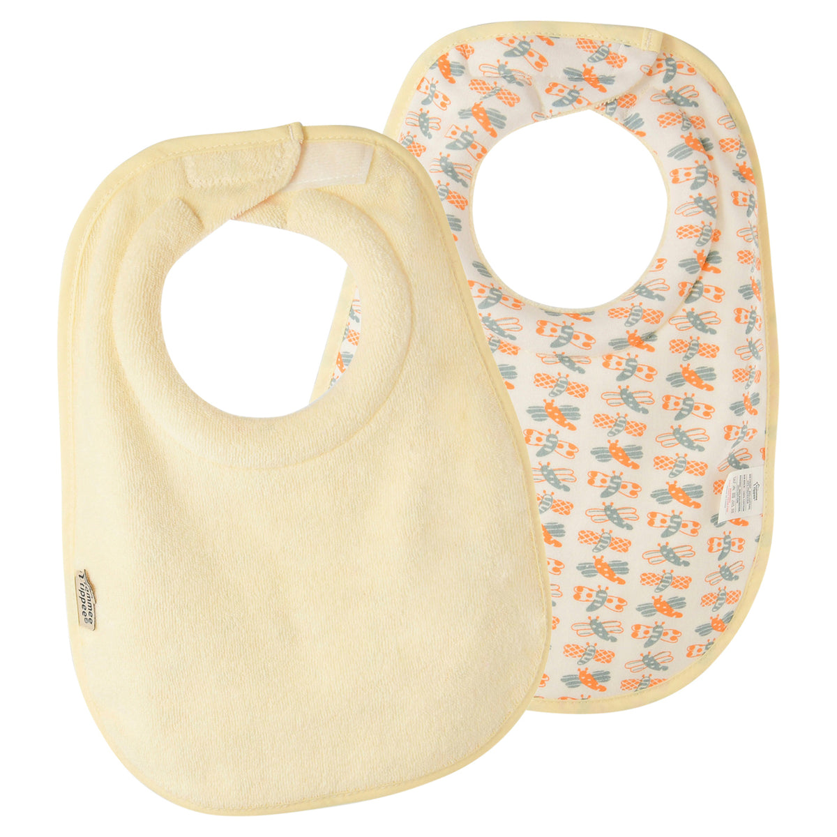 Lot 3 Bavoirs Bébé En éponge Blanche - Toile Aïda à Broder, 24x30 Cm, Fabriqué En Italie, élastique Cou