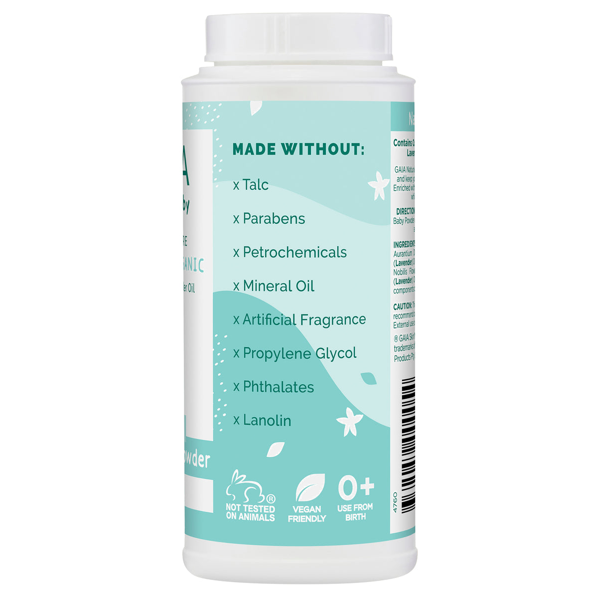 Buy GAIA Natural Baby Corn Starch Powder 100G – Alive Pharmacy Warehouse