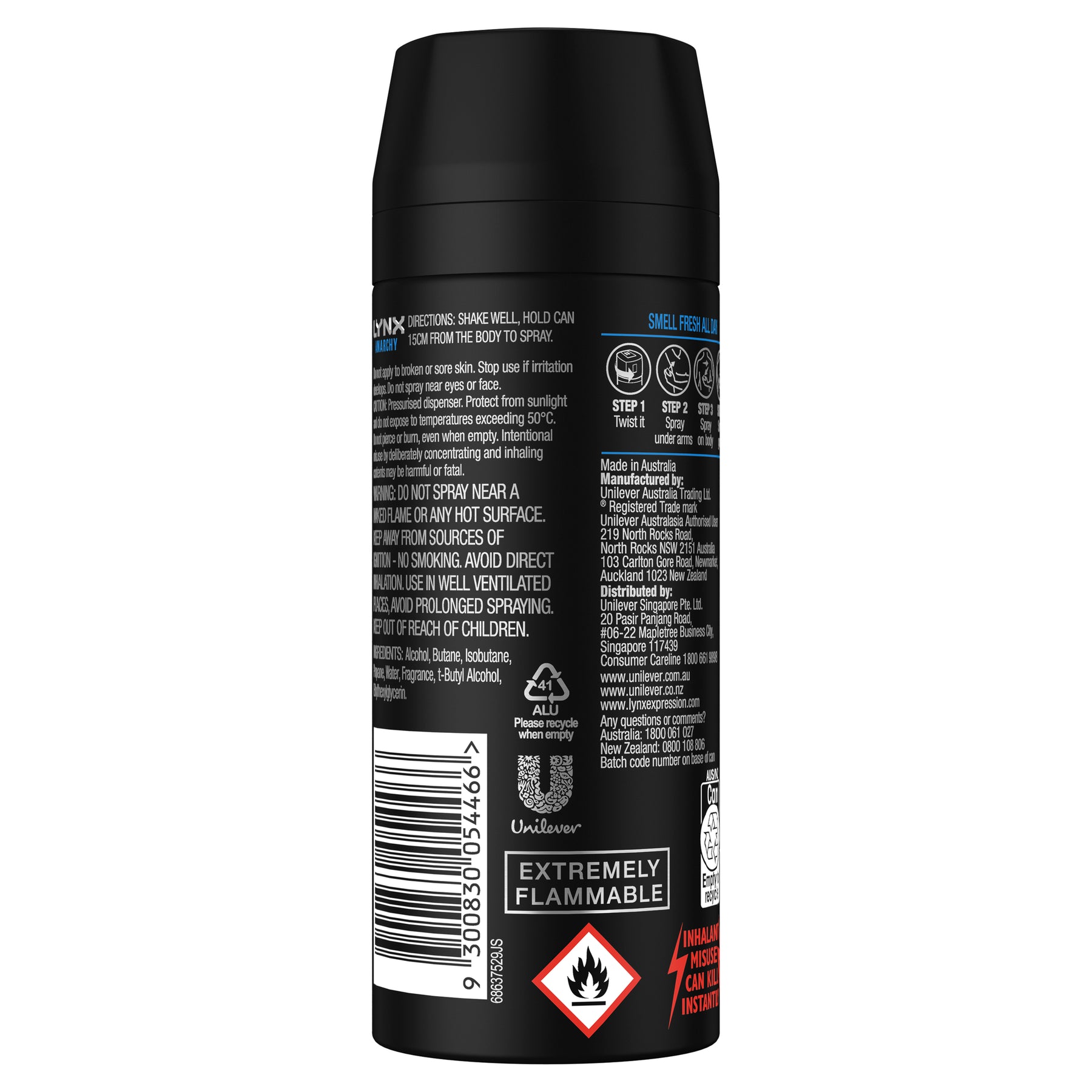 Buy Lynx Deodorant Aerosol Anarchy For Him 165 ML – Alive Pharmacy