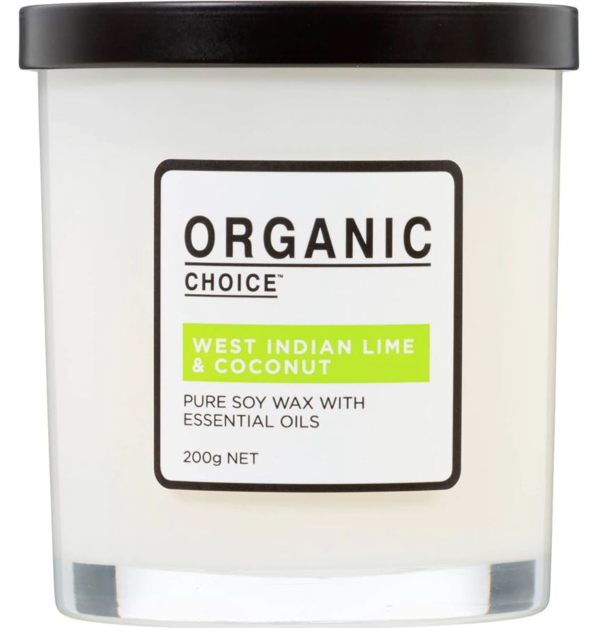 Organic Choice Candle Lime & Coconut 200g – Alive Pharmacy Warehouse